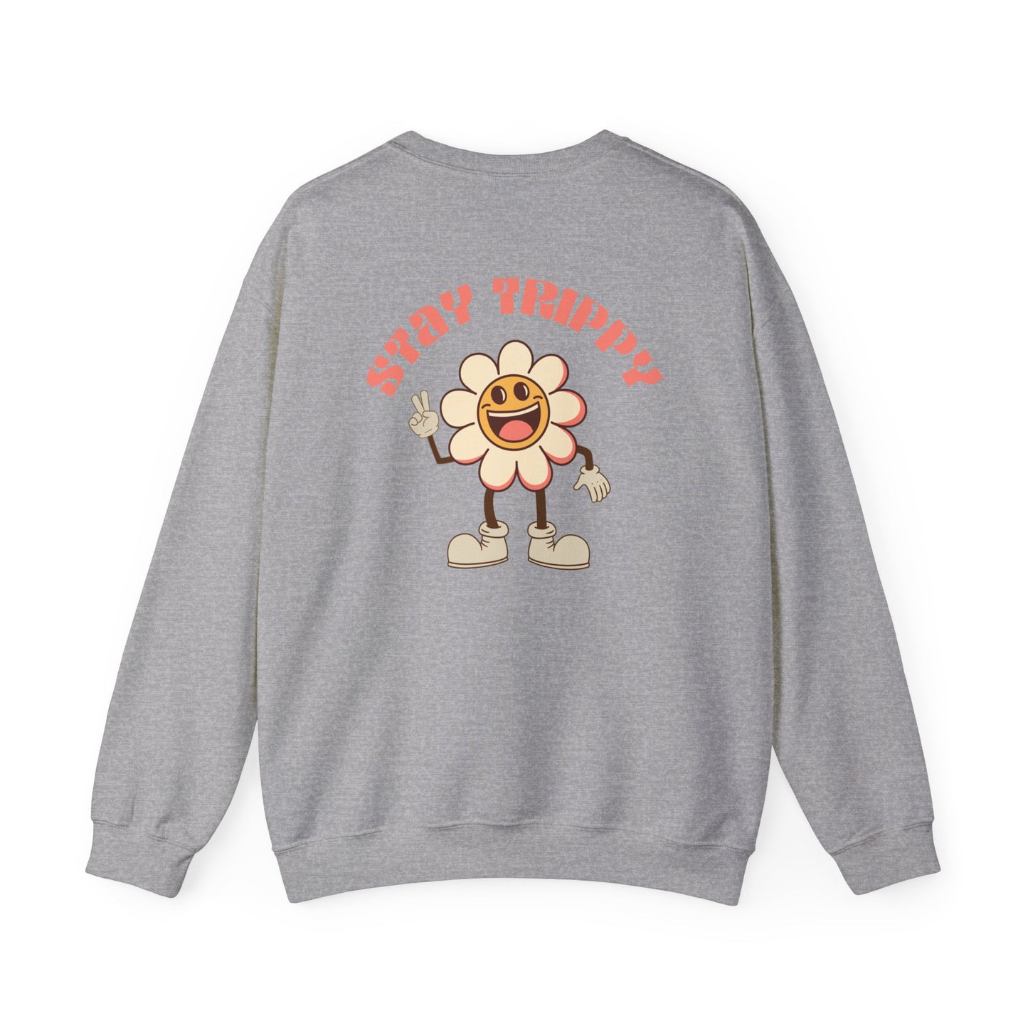 Stay Trippy Vintage Flower Crewneck