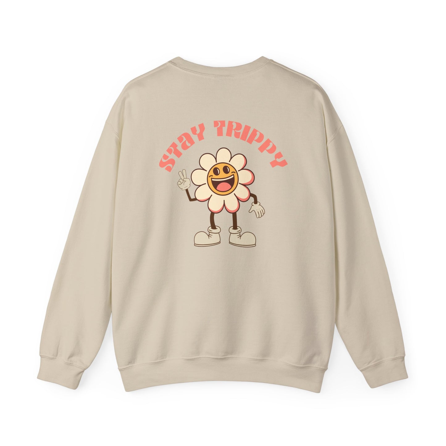 Stay Trippy Vintage Flower Crewneck