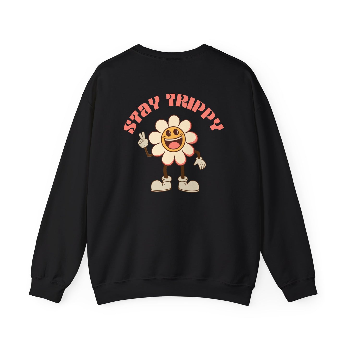 Stay Trippy Vintage Flower Crewneck