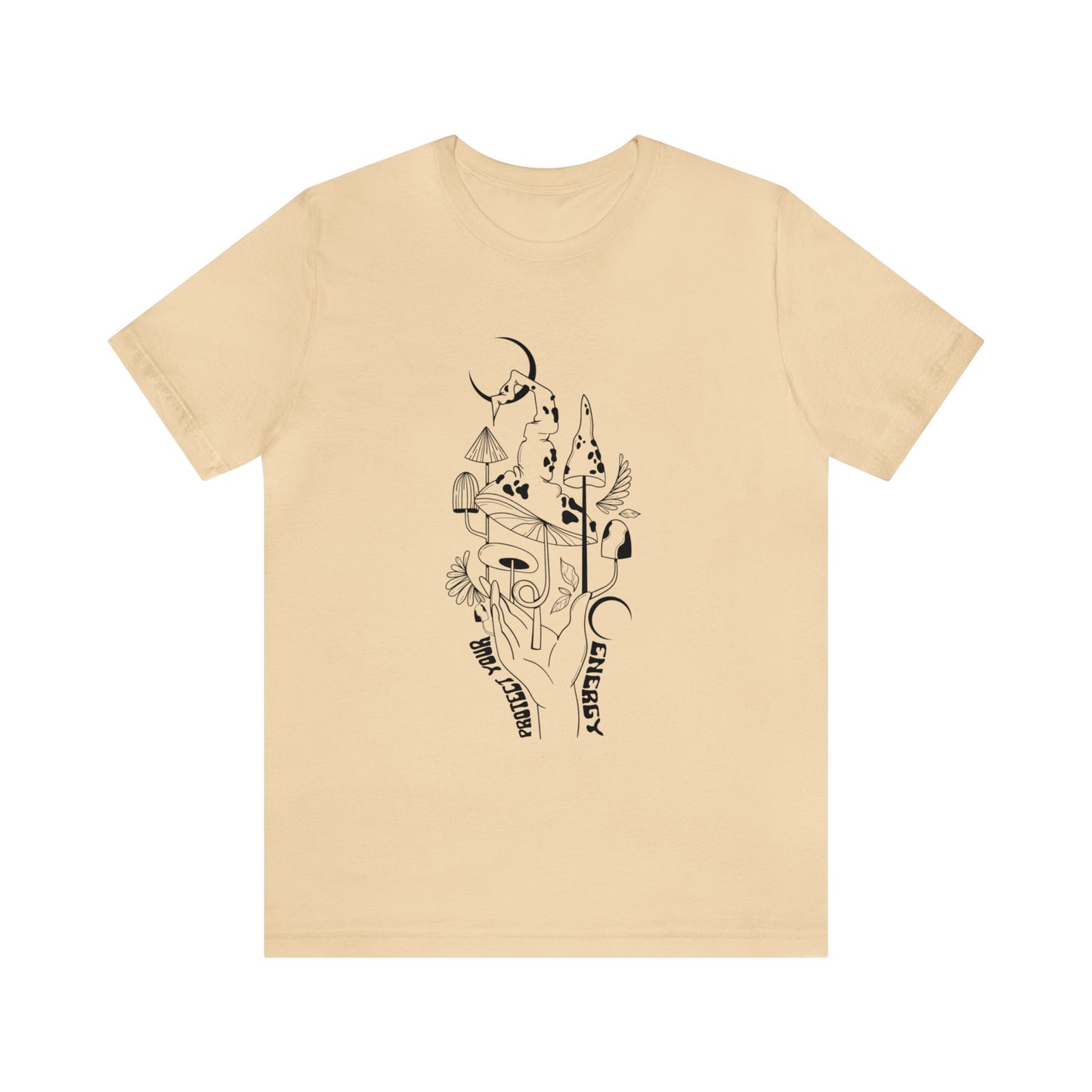 Protect Your Energy Mushroom Hand Unisex Tee