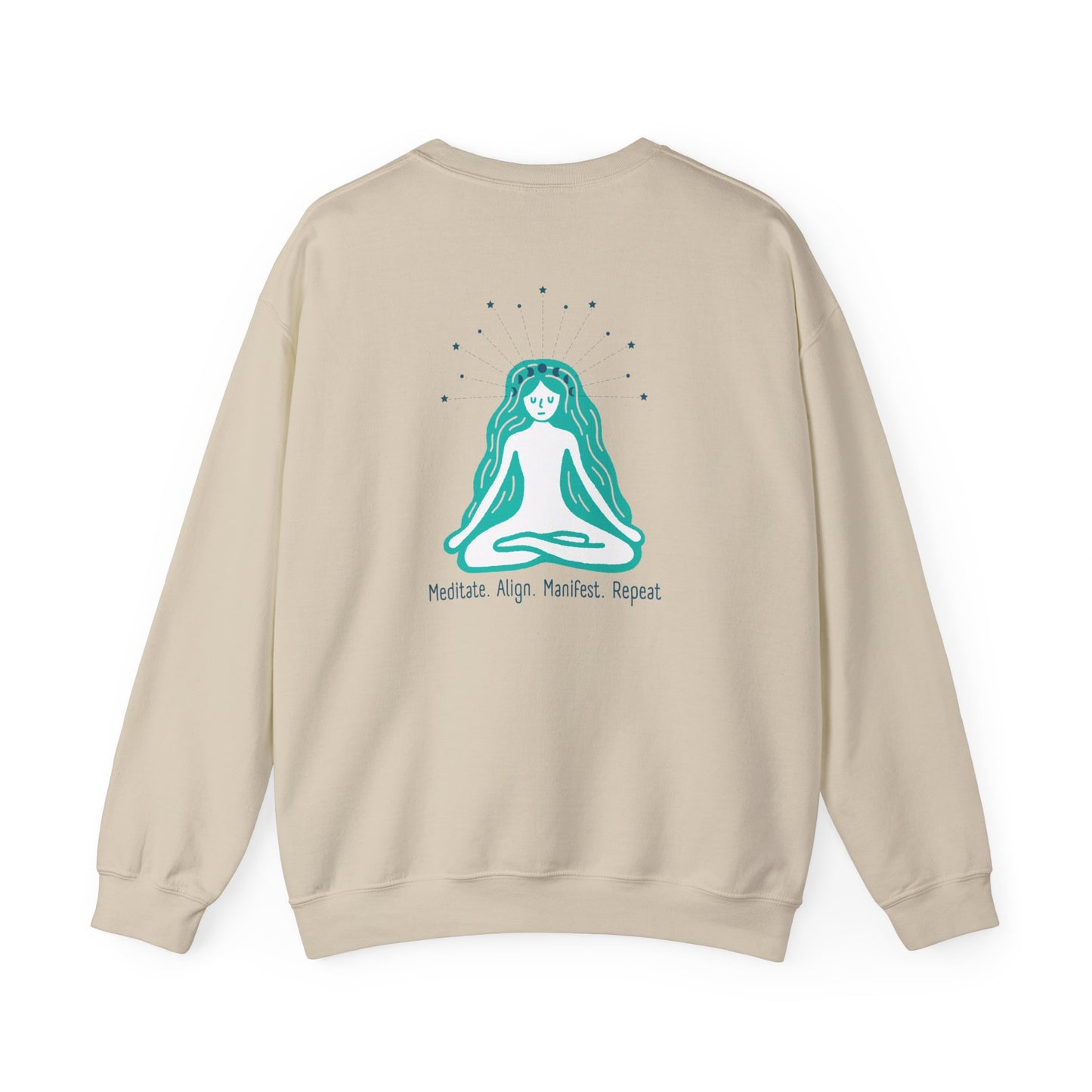 Meditate. Align, Manifest. Repeat Crewneck