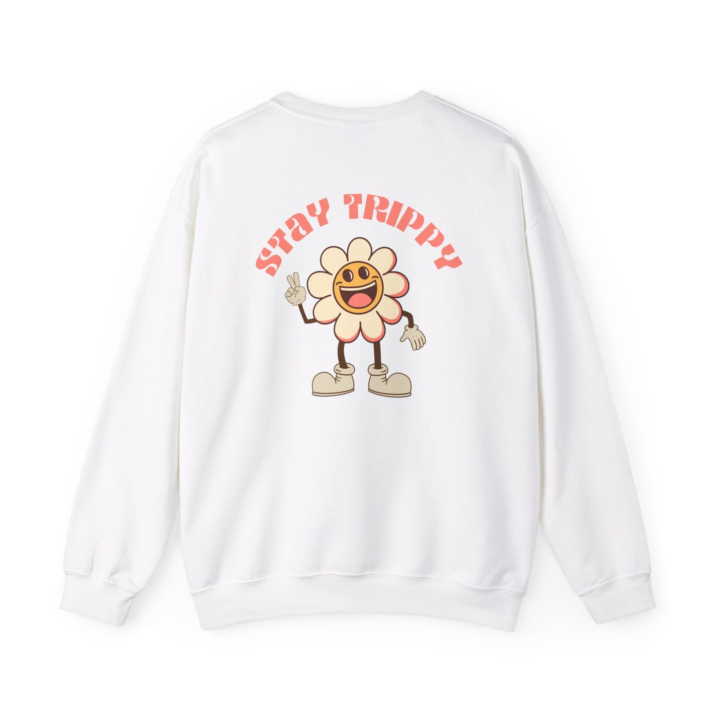 Stay Trippy Vintage Flower Crewneck