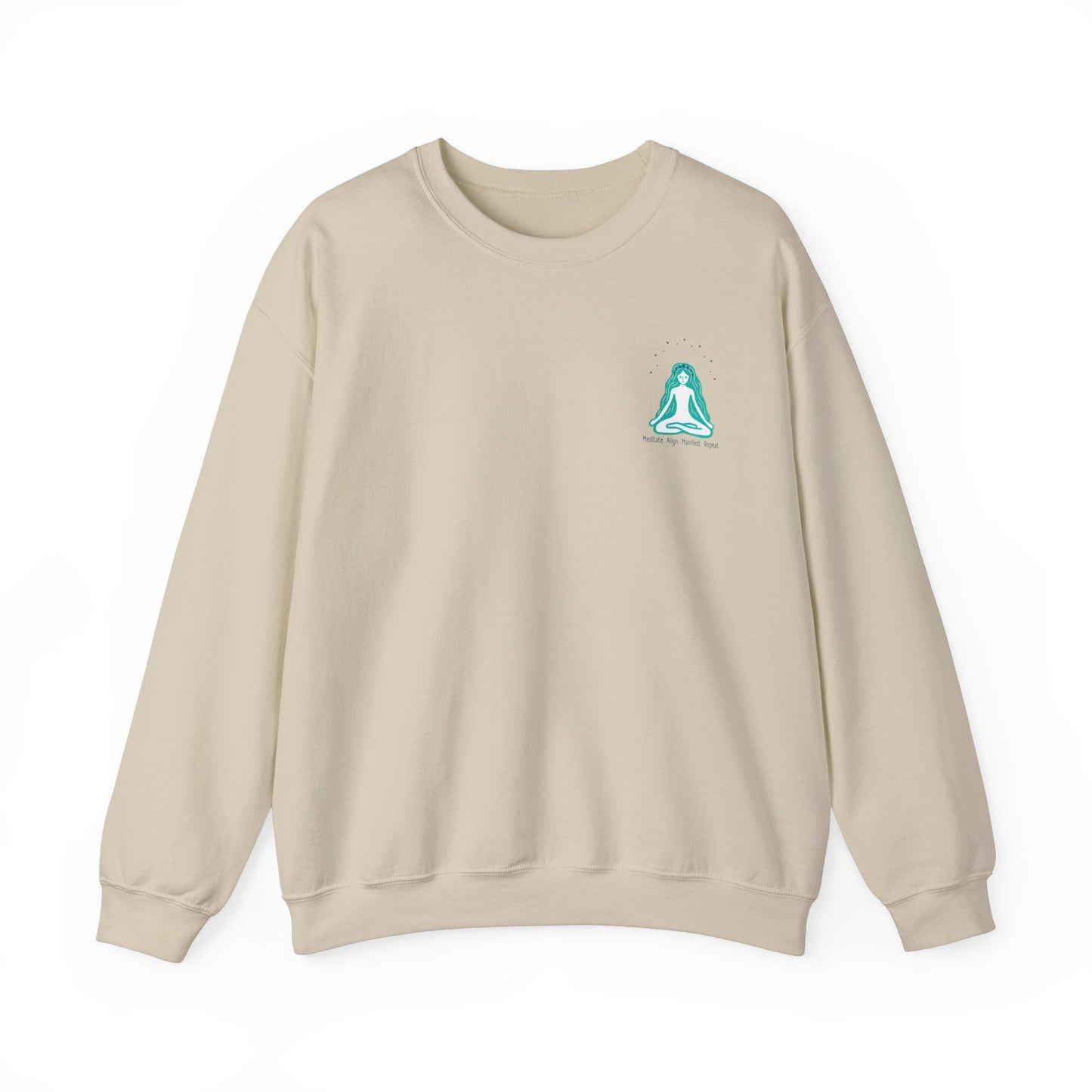 Meditate. Align, Manifest. Repeat Crewneck