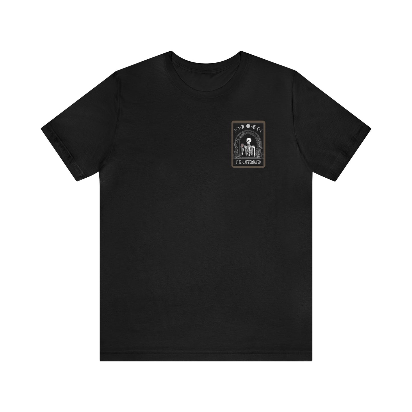 Caffeinated Black Tarot Card Tee