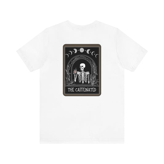 Caffeinated Black Tarot Card Tee