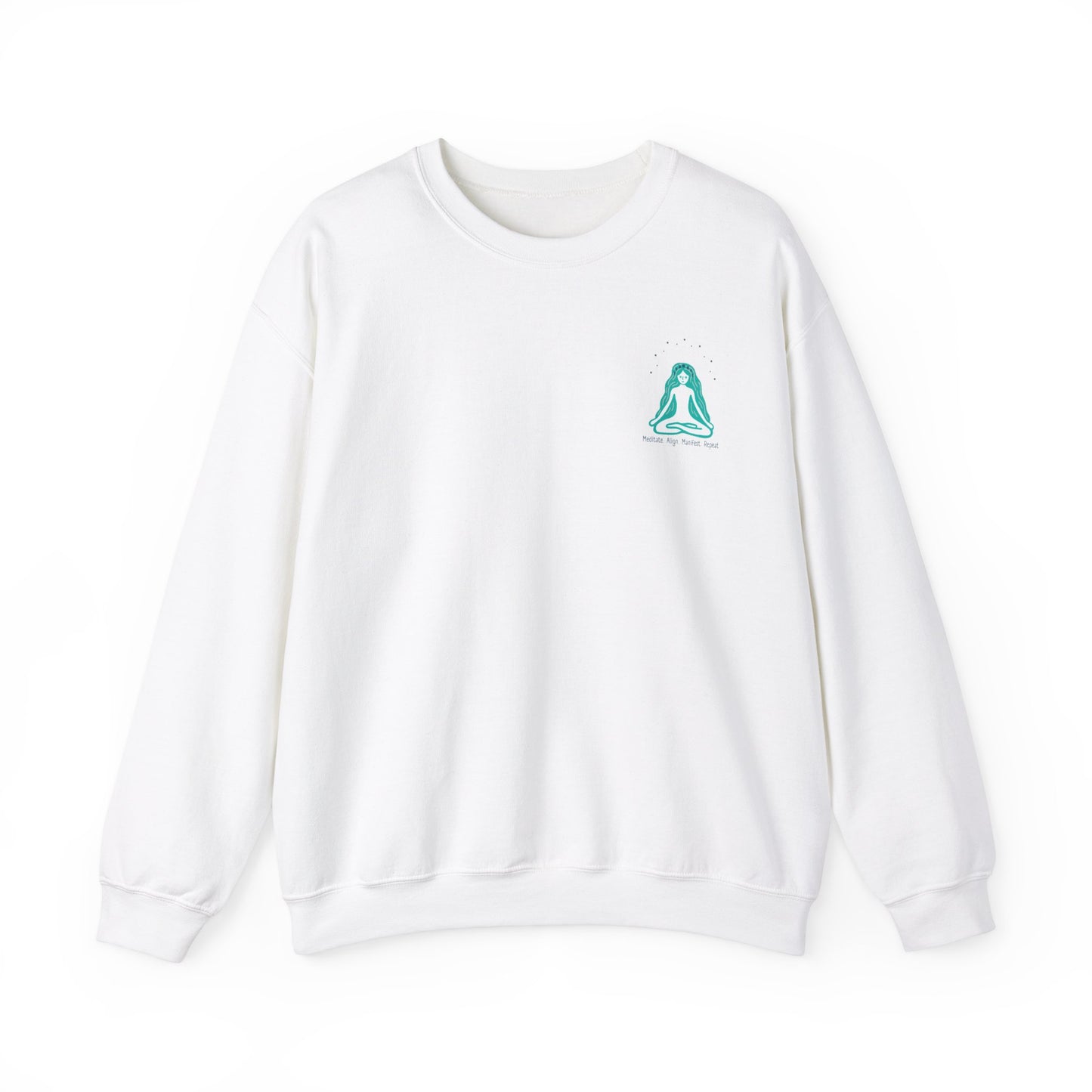 Meditate. Align, Manifest. Repeat Crewneck