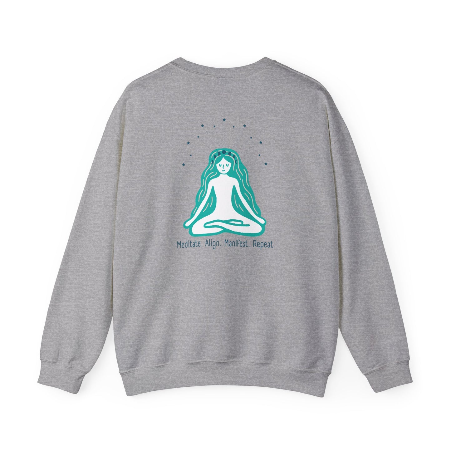 Meditate. Align, Manifest. Repeat Crewneck