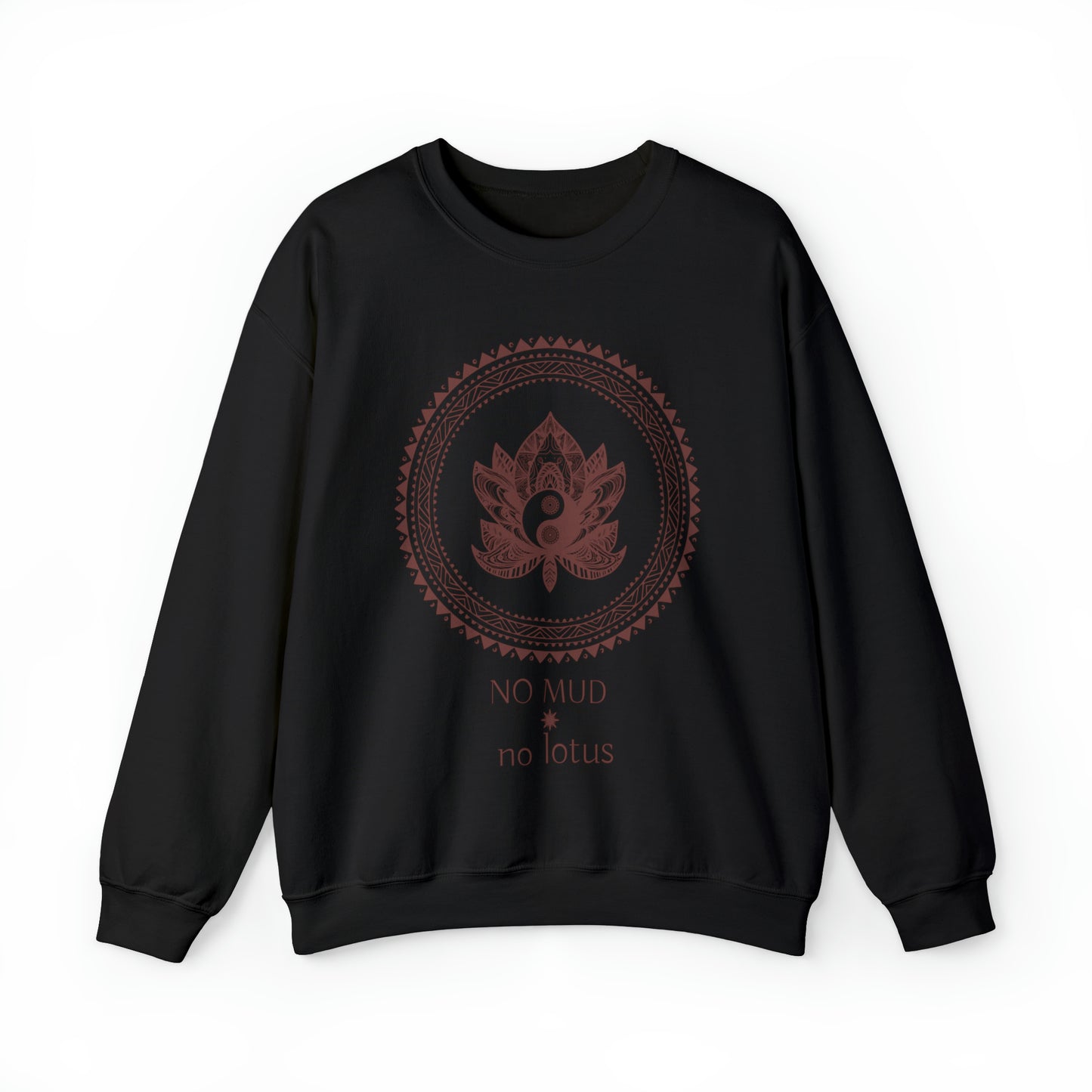 No Mud, No Lotus Mandala Crewneck Sweater