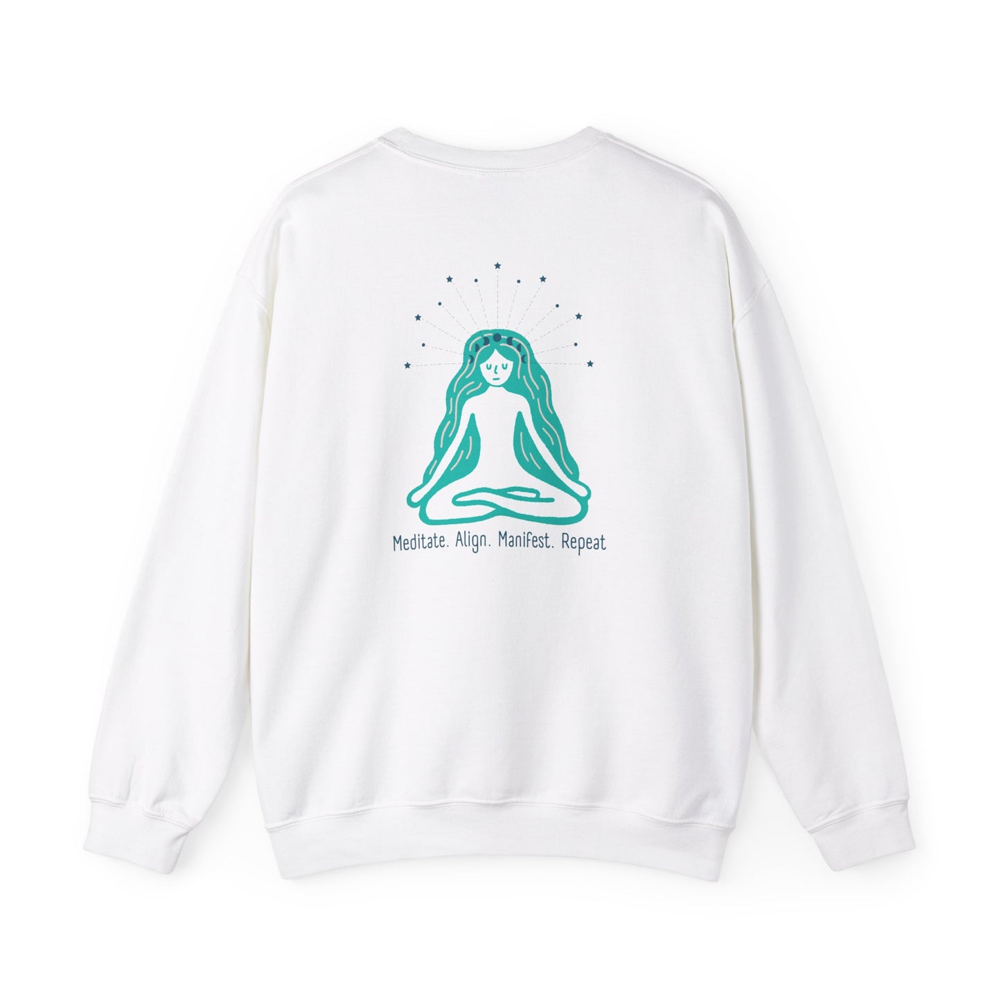 Meditate. Align, Manifest. Repeat Crewneck