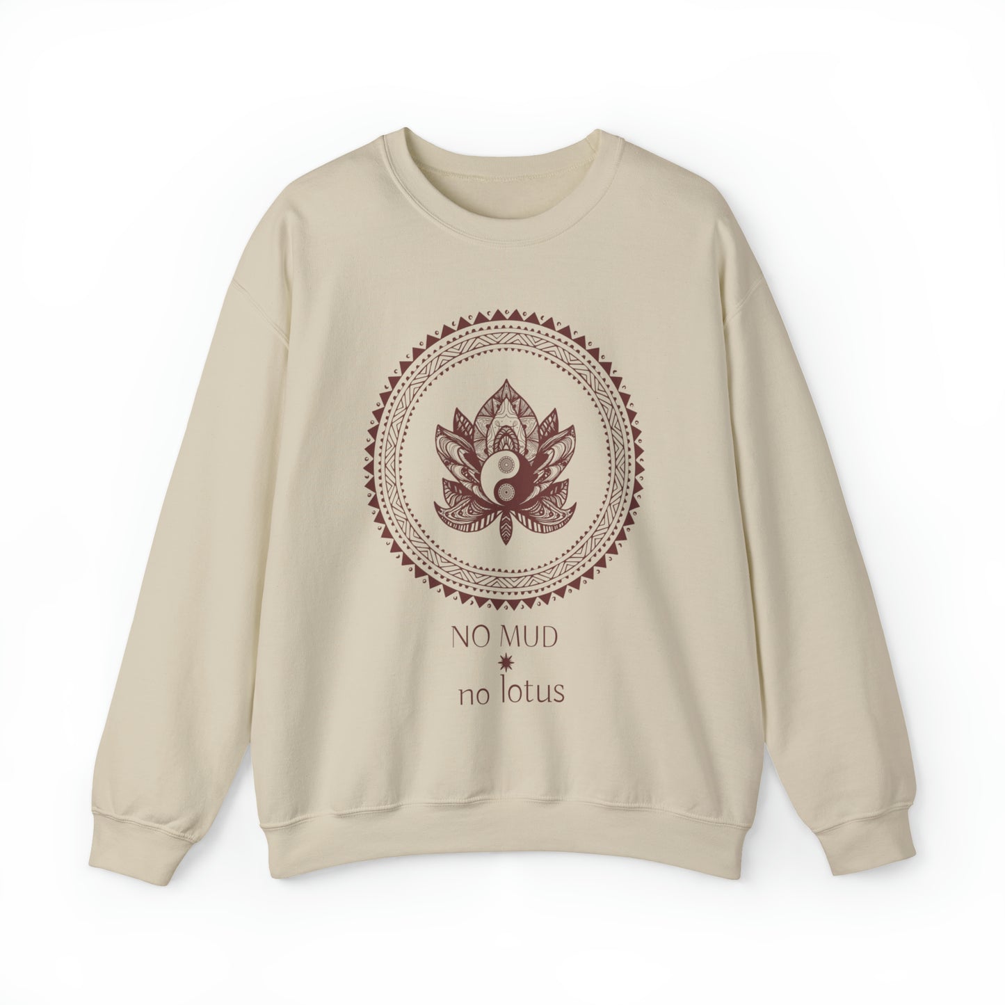 No Mud, No Lotus Mandala Crewneck Sweater