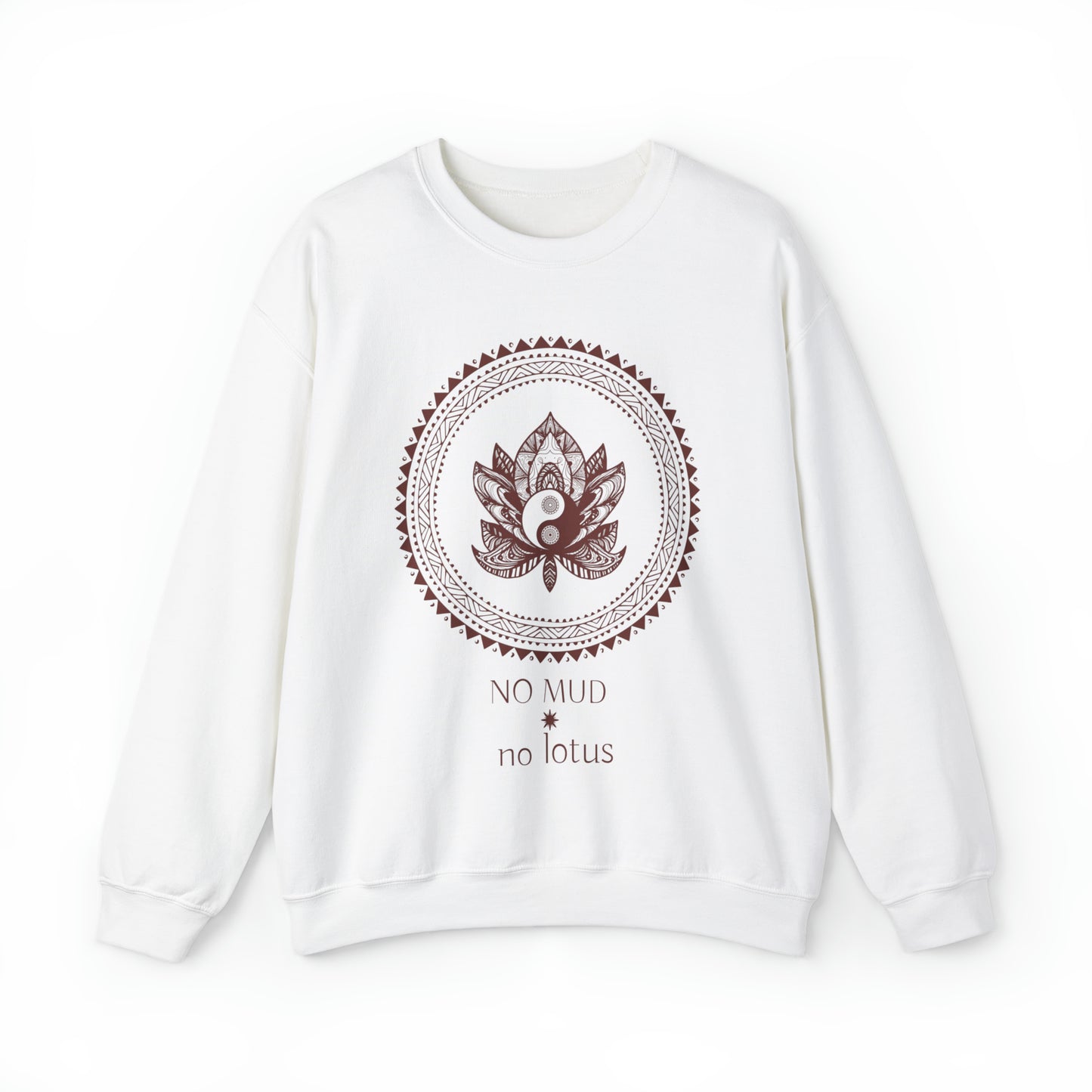 No Mud, No Lotus Mandala Crewneck Sweater